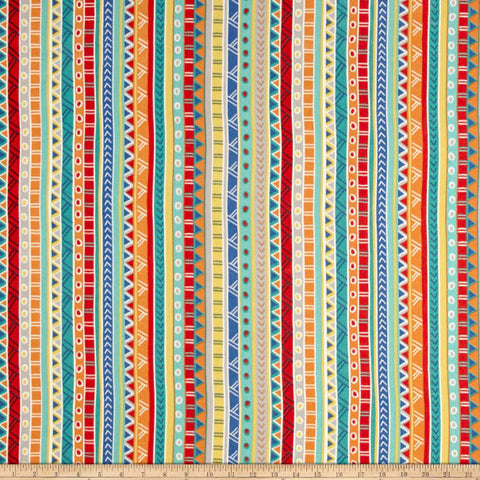 Bramlett Carotene - Multi Color Geometric Stripe